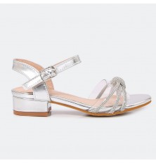 diaphanous sandal with...