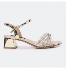 HSQG1 صندل نسائي أنيق بجزء...