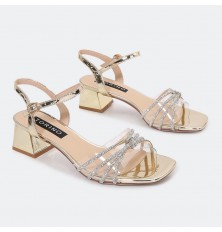 HSQG1 صندل نسائي أنيق بجزء...