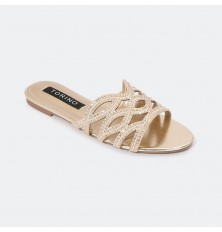 ZX2712 Flat slippers with a...