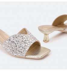 ZXQ1633 نعال مزين بالستراس...