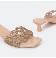 ZXQ1637 نعال كعب لامع...