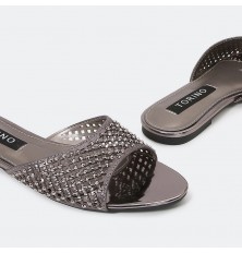 ZX2705 نعال مسطح لامع