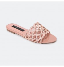 ZX2706 نعال مسطح لامع ذو...