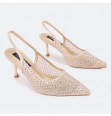 QSQB57 Tulle Sandals with...