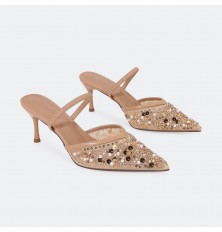 QSQB85 Sequined High Heel...