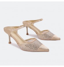 QXQB27 نعال كعب أنيق وبراق