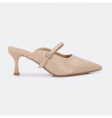 HXQB78 Snakeskin closed toe...