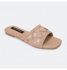 ZX2942 flat slippers with a...