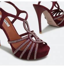 صندل بلاتفورم مرصع بالستراس...