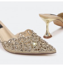 QXQB14 نعال كعب ذو مقدمة...