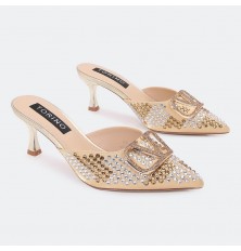 HXQB26 نعال كعب ذو مقدمة...