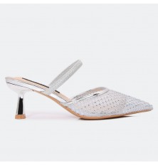 MXQ1747 نعال كعب لامع ذو...