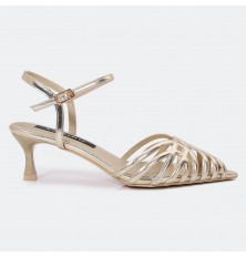 ZSQB46 Metallic point-toe...