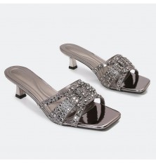 ZXQ1722 Square-toe shiny...