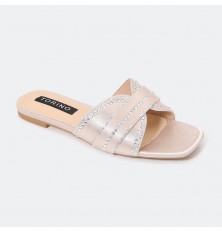 HX196 Flat slippers with of...