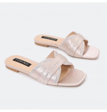 HX196 Flat slippers with of...