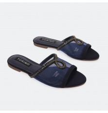 FX3001 Flat slippers with a...