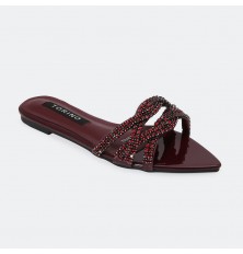 ZX2988 Shiny Flat slippers