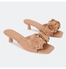 ZXQ1918 نعال كعب قصير مزين...