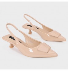 ZSQB76 short heel slingback...