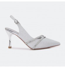 HSQB84 Shiny Heeled Sandals...