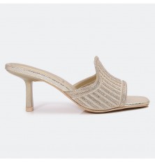 ZXQ1724 Strass studded heel...