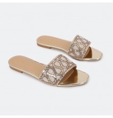 HX222 Flat slippers with...