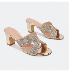 BXQ1769 نعال كعب بتصميم...