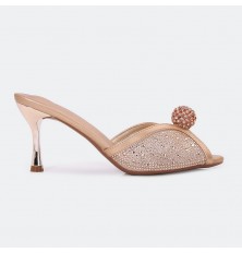 QXQ1968 نعال كعب بتصميم فخم