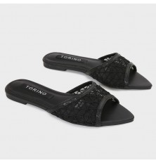 ZX3156 Flat slippers with...