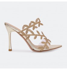 HXQ570 Shiny Heel slippers...