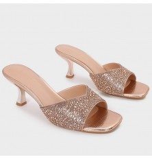BXQ2126 Heeled slippers...
