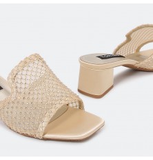 QXQ1670 Strass heel slippers