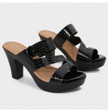 OXQ2232 Platform Heel Slippers