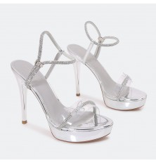 HSQH72 صندل فخم بجزء شفاف...