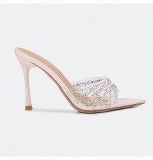 HXQ548 Heeled slippers with...