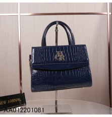 Stylish shiny leather bag