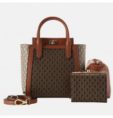 Unique women's leather tote...