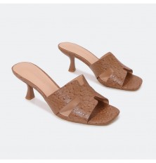 BXQ1752  نعال كعب أنيق وعملي