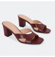 BXQ2099 نعال كعب عريض مريح...