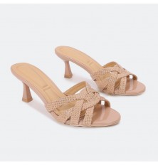 ZXQ1701 Snakeskin round-toe...