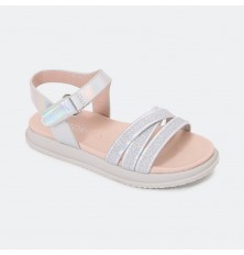 G-S-M709 صندل بناتي مسطح براق