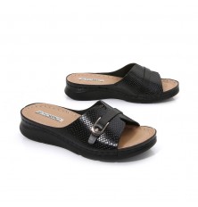 نعال طبي فخم بطبعة جلد الأفعى