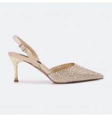 QSQB3 صندل شيك مزين بحبات...