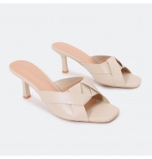 BXQ1778 Casual heel slippers