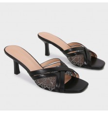 BXQ2124 Heeled slippers...