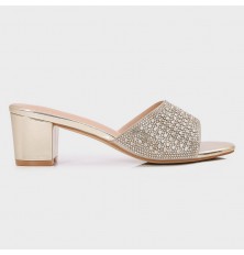 BXQ2127 Wide Heel slippers...