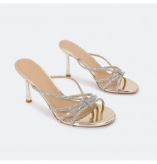 HXQ525 Thin heel slippers...