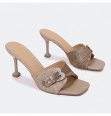 HXQ536 نعال كعب ذو ألوان لا...